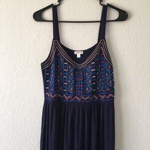 Spence long embroidered maxi dress
